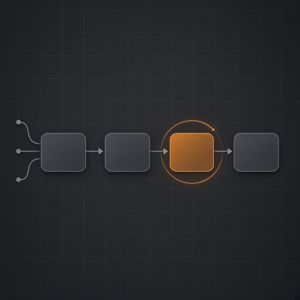 A continuous delivery pipeline diagram with the deploy stage running